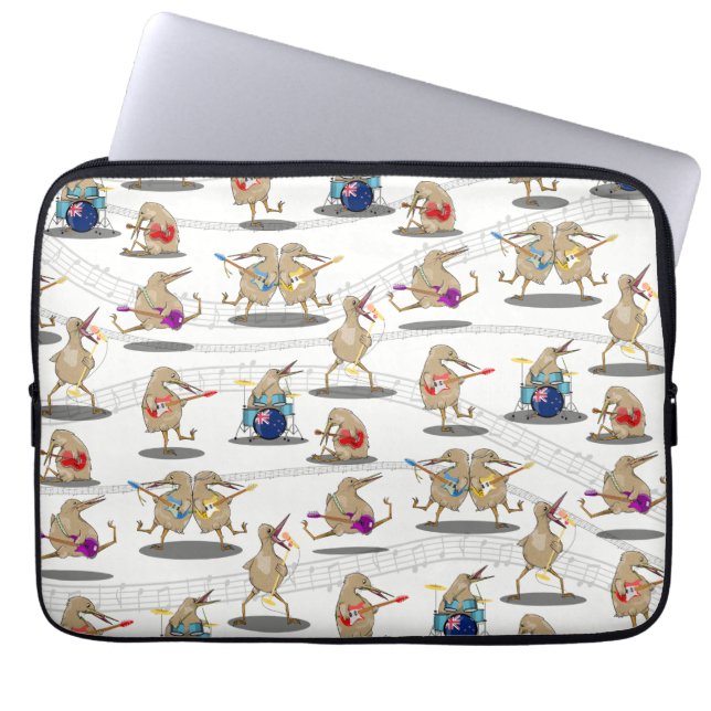 Capa Para Notebook Padrão de Música Nova Zelândia (Frente)