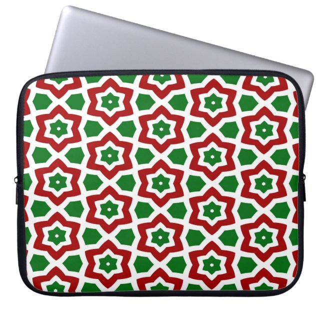 Capa Para Notebook Padrão de Natal do ornamentado (Frente)