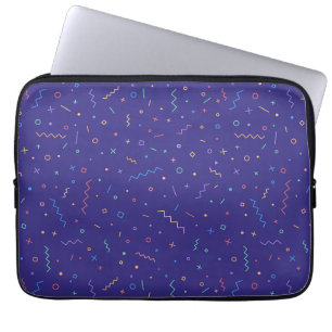 Capa Para Notebook Padrão de Neon do Abstrato retrovisor