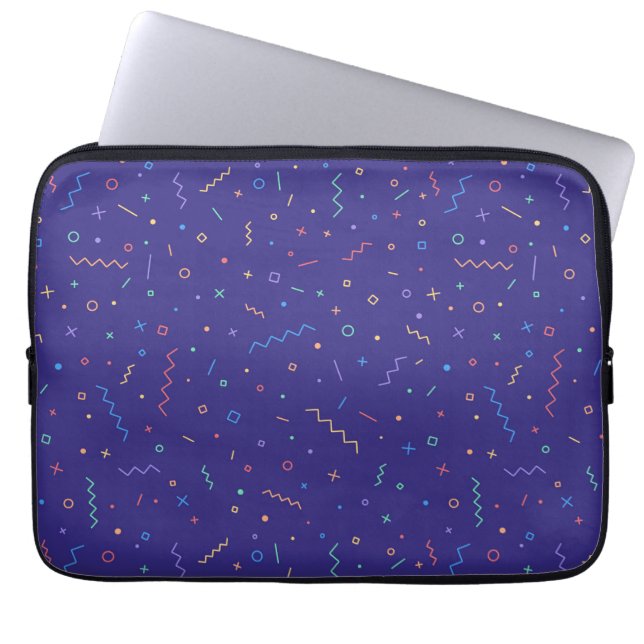 Capa Para Notebook Padrão de Neon do Abstrato retrovisor (Frente)
