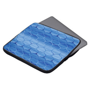 Capa Para Notebook Padrão de Ogee Azul sem Dólar
