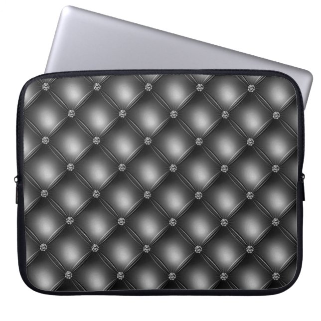 CAPA PARA NOTEBOOK PADRÃO DE OLHOS NEGRO E DIAMANTE (Frente)