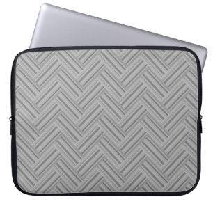 Capa Para Notebook padrão de ondas duplas de cinza