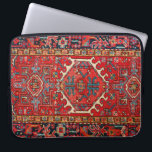 Capa Para Notebook Padrão de Paisley Turco Antiquado, Vermelho<br><div class="desc">Padrão persa antigo.</div>