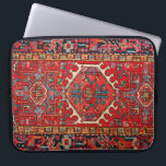 Capa Para Notebook Padrão de Paisley Turco Antiquado, Vermelho<br><div class="desc">Padrão persa antigo.</div>