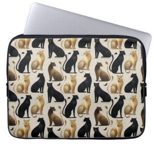 Capa Para Notebook Padrão de Pantera Seamless Moderno de Meados do Sé