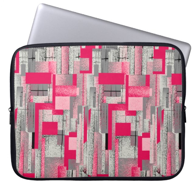 Capa Para Notebook padrão de patch digital sem costura de aquarela (Frente)