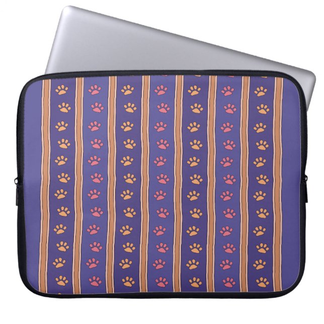 Capa Para Notebook Padrão de Pegada de Pata (Frente)