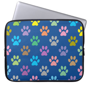 Capa Para Notebook Padrão de pegadas coloridas