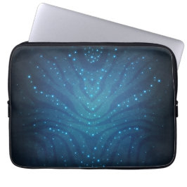 Capa Para Notebook Padrão de Pele Alienigena Azul Bioluminescente - A