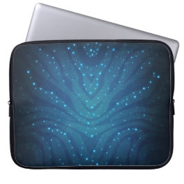 Capa Para Notebook Padrão de Pele Alienigena Azul Bioluminescente - A