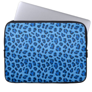Capa Para Notebook Padrão de Pele de Impressão Animal do Leopardo Azu