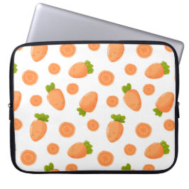Capa Para Notebook Padrão de pequenas cenouras e fatias