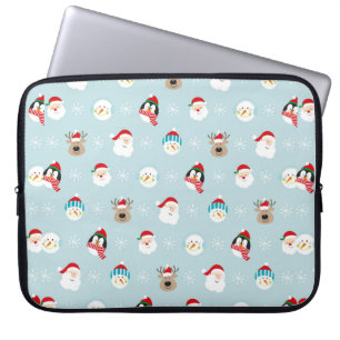 Capa Para Notebook Padrão de personagens de natal, gif de natal