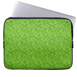 Capa Para Notebook Padrão de Pixel Verde Retro Jogos 8-Bit