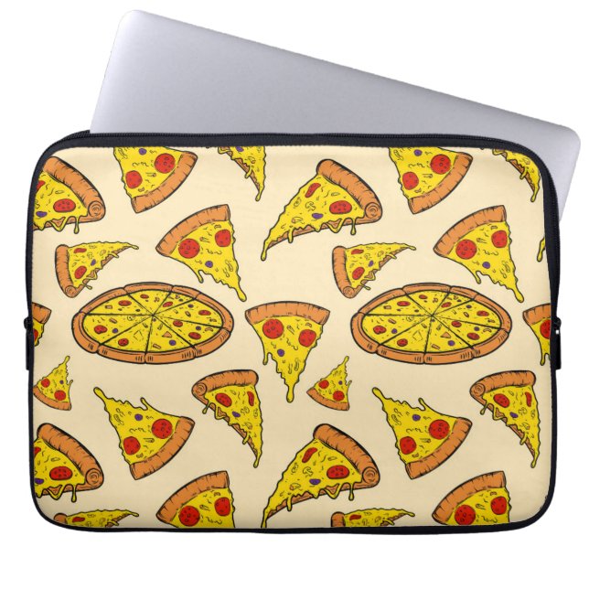 Capa Para Notebook Padrão de Pizza de Queijo de Fusão (Frente)