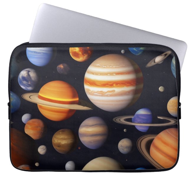 Capa Para Notebook Padrão de Planetas (Frente)