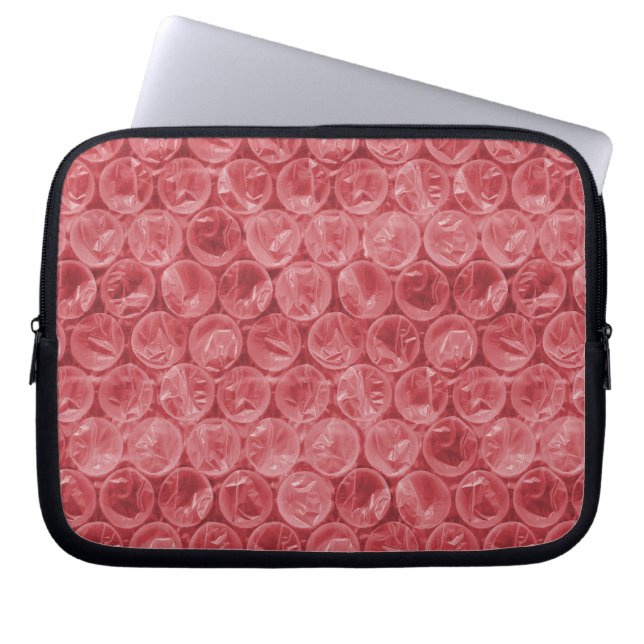 Capa Para Notebook Padrão de plástico bolha vermelho (Frente)