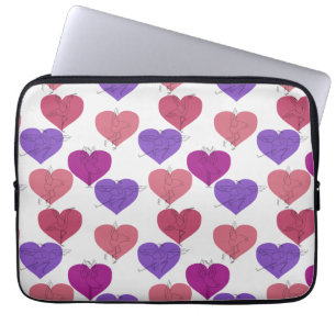 Capa Para Notebook Padrão de poses de ioga Ioga sem costura 1