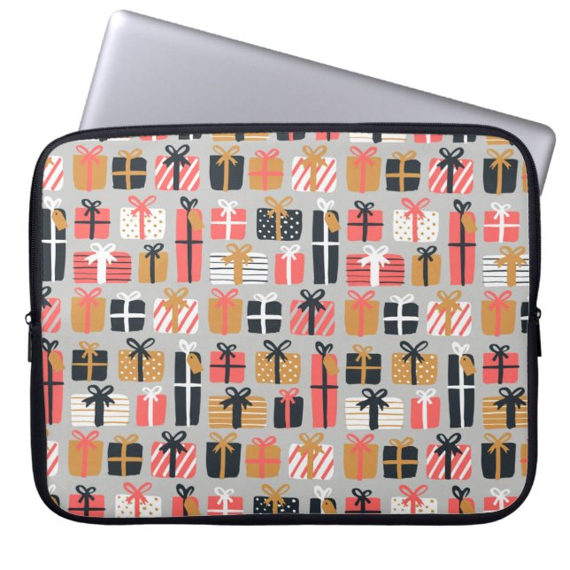Capa Para Notebook Padrão de presentes de Natal (Frente)