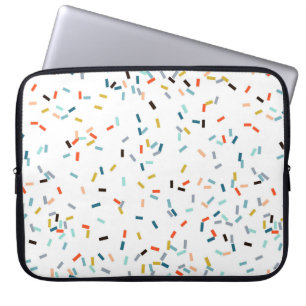 Capa Para Notebook Padrão de queda de Confetti colorido