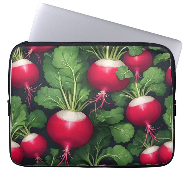 Capa Para Notebook Padrão de Rabanete Legume Fresco (Frente)