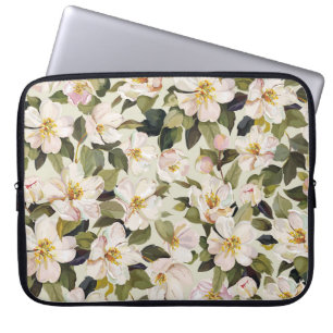 Capa Para Notebook Padrão de Ramificações de Árvore do Flor primavera