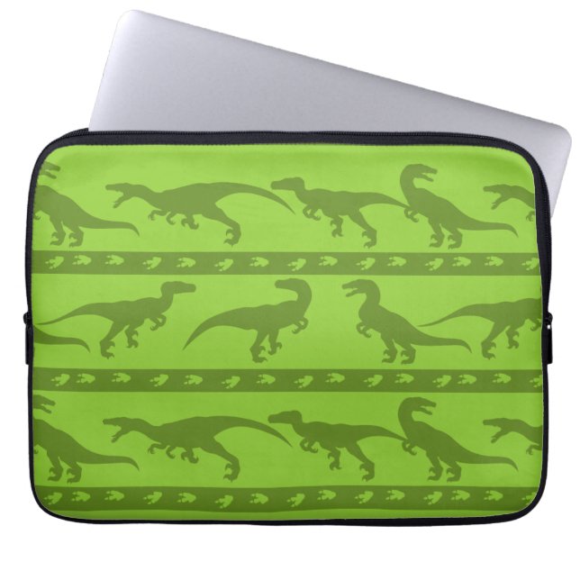 Capa Para Notebook Padrão de Raptor Verde (Frente)