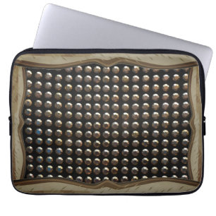 Capa Para Notebook Padrão de Rebites Metálicos