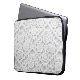 Capa Para Notebook Padrão de rendas crochet