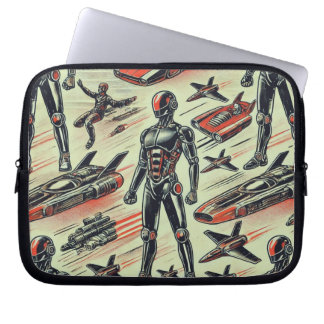Capa Para Notebook Padrão de Robô Humanoide Futurista | Robótica de I