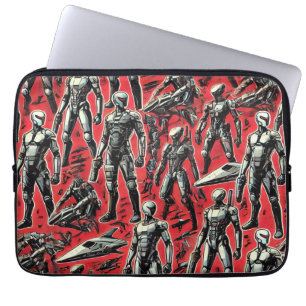 Capa Para Notebook Padrão de Robô Humanoide Futurista   Robótica de I