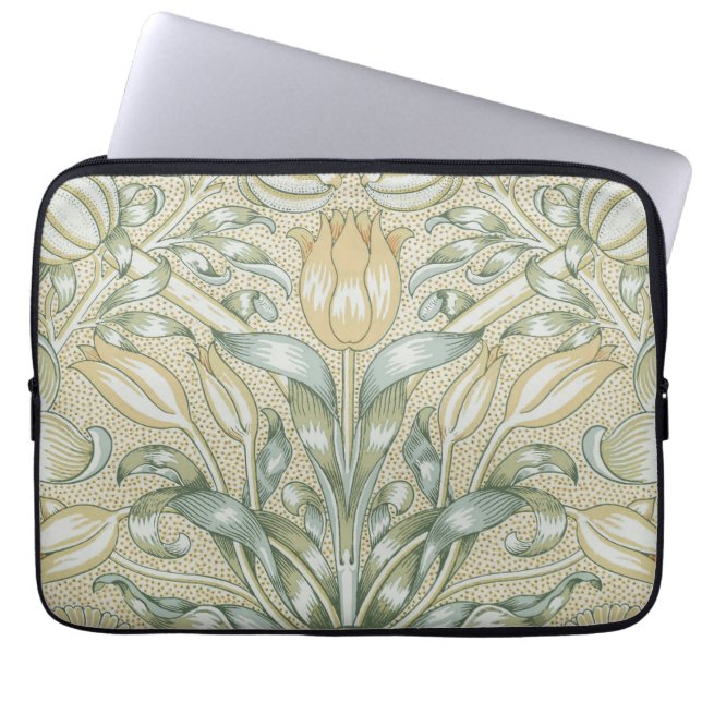 Capa Para Notebook Padrão de Romã Antiga William Morris Lírio (Frente)