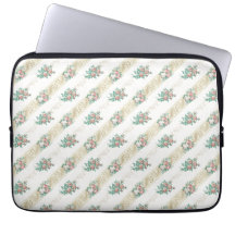 Padrão de Rosa Vintage - Estojo para Laptop