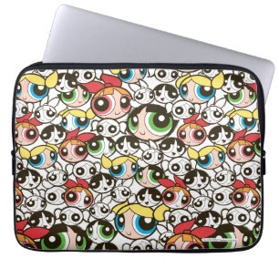 Capa Para Notebook Padrão de Rosto das Raparigas Powerpuff