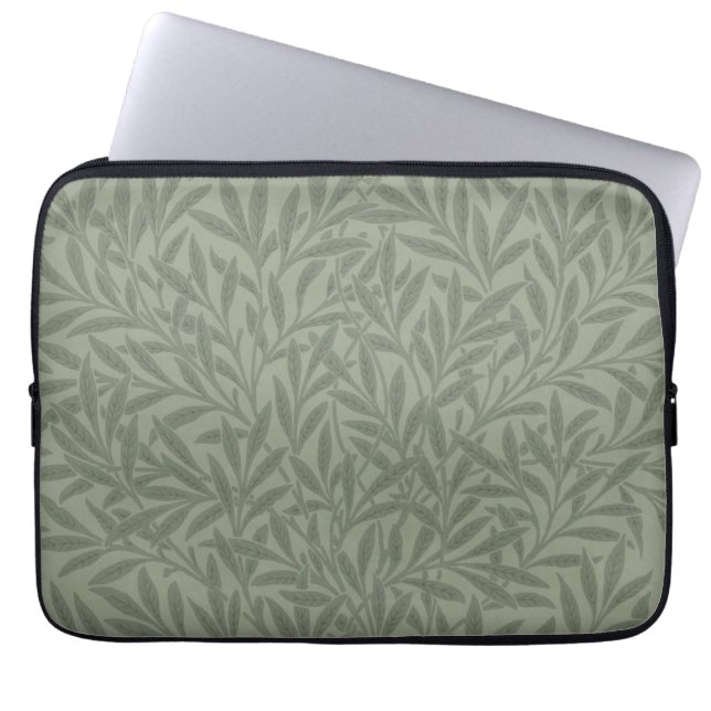 Capa Para Notebook Padrão de Salgueiro William Morris Antigo Verde Sa (Frente)