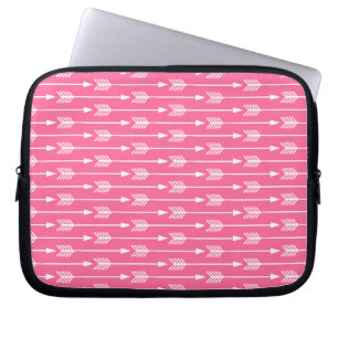 Capa Para Notebook Padrão de Setas Rosa Quente