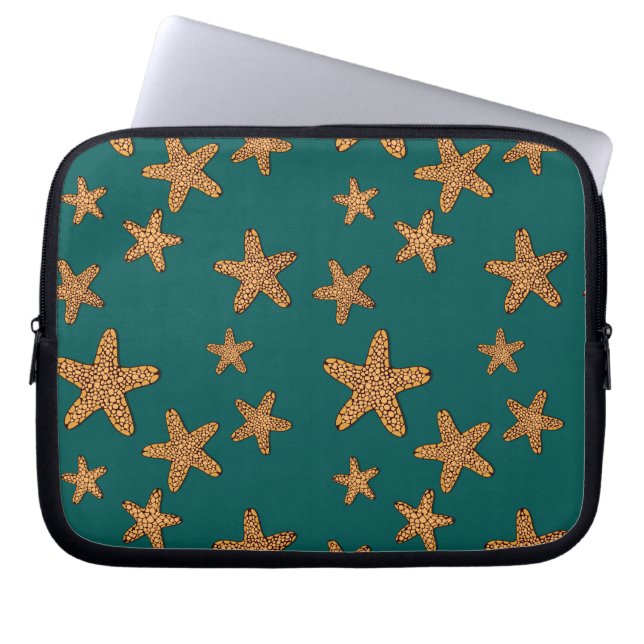 Capa Para Notebook Padrão de Starfish Laranja (Frente)
