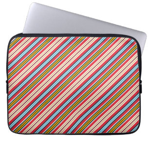 Capa Para Notebook Padrão de stripes de Xadrez multicolores-57666