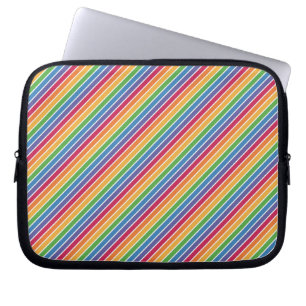 Capa Para Notebook Padrão de Stripes do Arco-Íris
