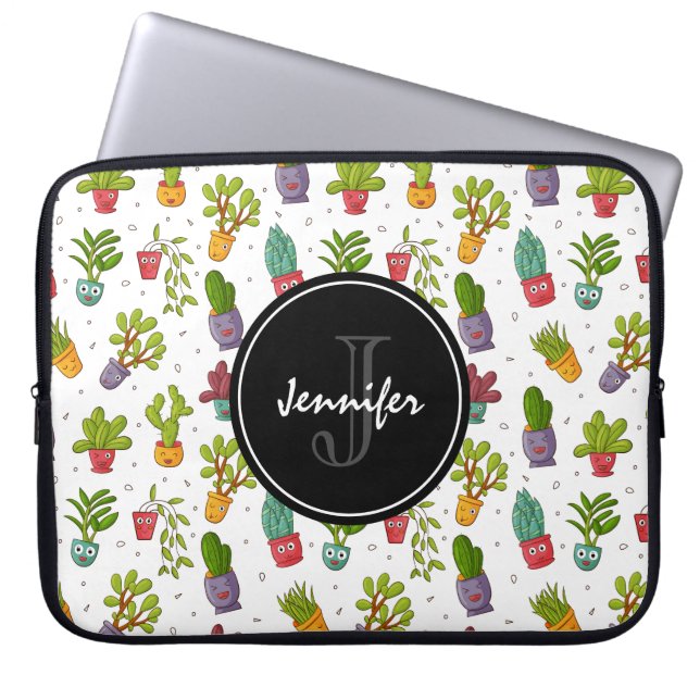 Capa Para Notebook Padrão de Sucultivos Naturais de Cactus Cute (Frente)