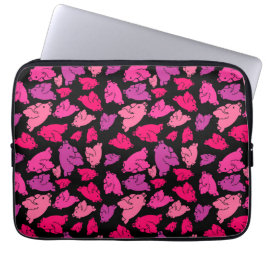 Capa Para Notebook Padrão de Suíno Cor-de-Rosa Bonita
