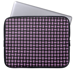 Capa Para Notebook Padrão de Tear Preto Roxo