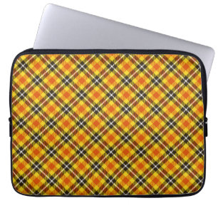 Capa Para Notebook Padrão de textura da Xadrez vermelha amarela-57577