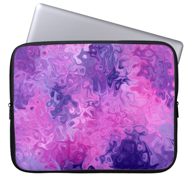 Capa Para Notebook Padrão de textura de fundo púrpura (Frente)
