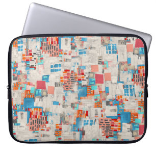 Capa Para Notebook Padrão de Textura Digital de Aquarela