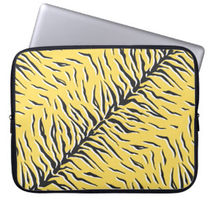 Capa Para Notebook Padrão de tigre preto e amarelo de safena sem cos