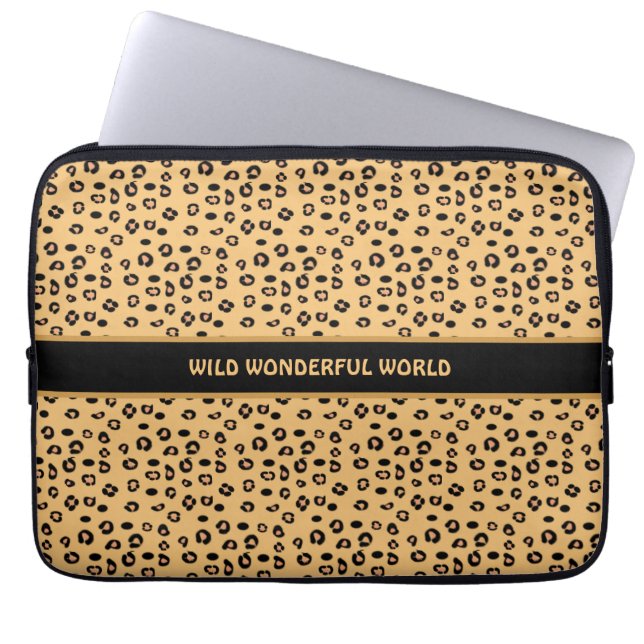Capa Para Notebook Padrão de tigre selvagem moderno e elegante (Frente)