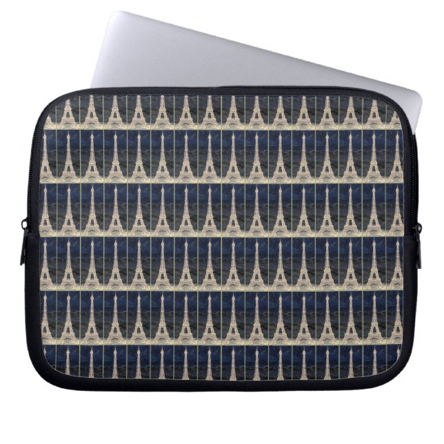 Capa Para Notebook Padrão de torre Eiffel (Frente)