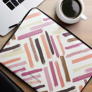 Capa Para Notebook Padrão de Traços de Pincel bonito